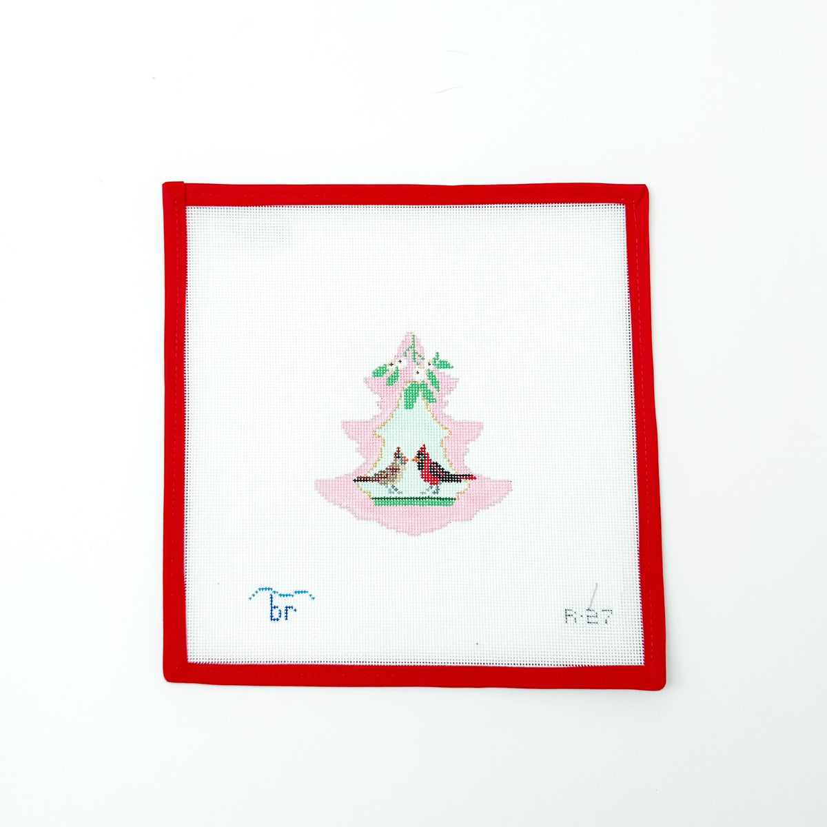 Pink Tree - Cardinal PairBlue Ridge StitcheryCanvasThe Red Thread Atelier