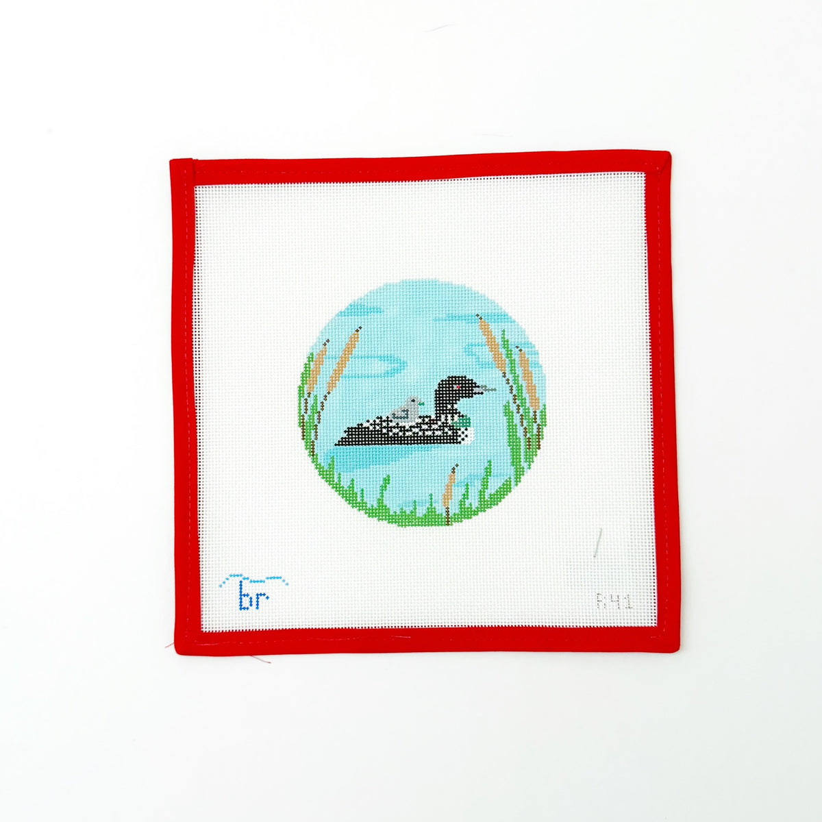 Loon (Round)Blue Ridge StitcheryCanvasThe Red Thread Atelier