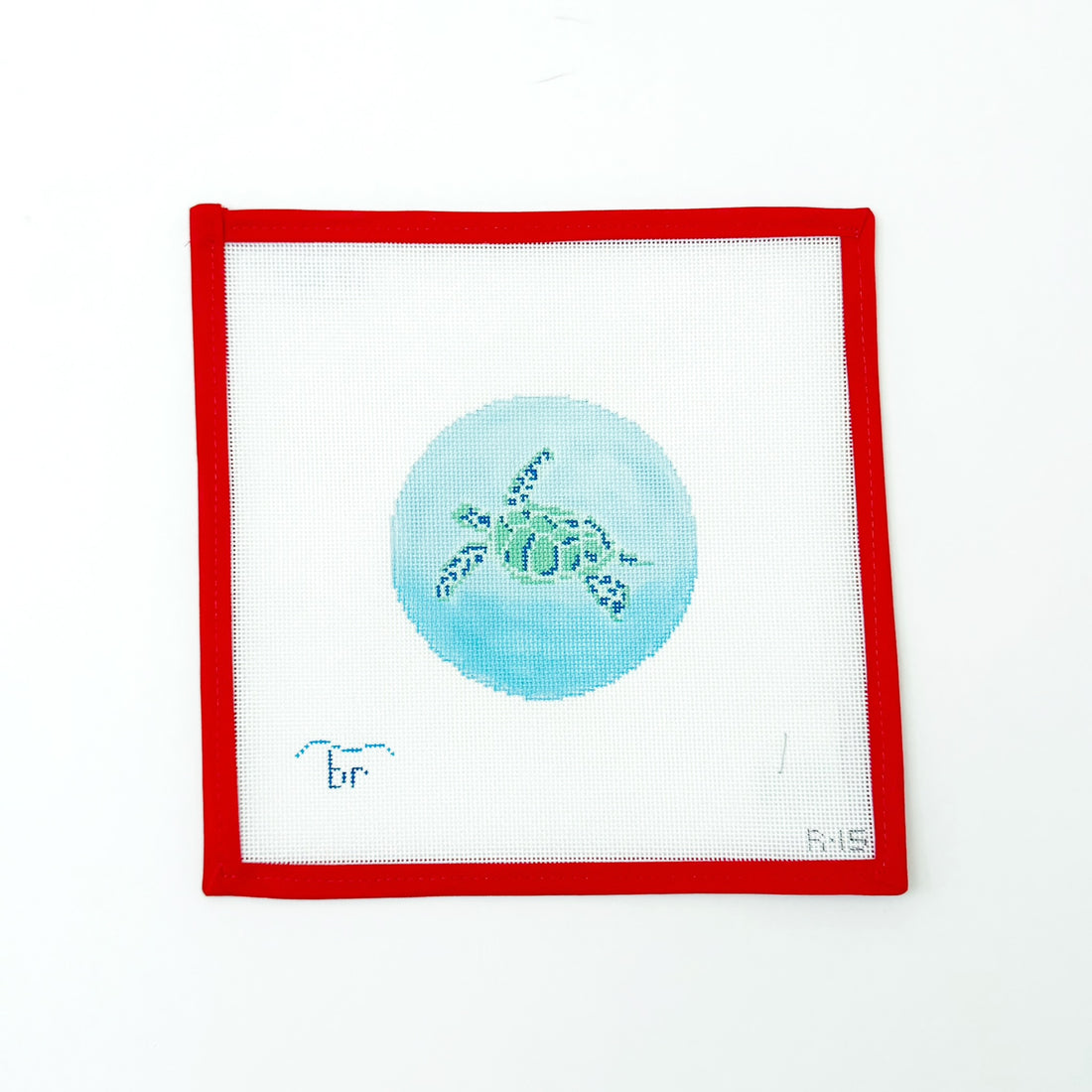 Sea Turtle RoundBlue Ridge StitcheryCanvasThe Red Thread Atelier