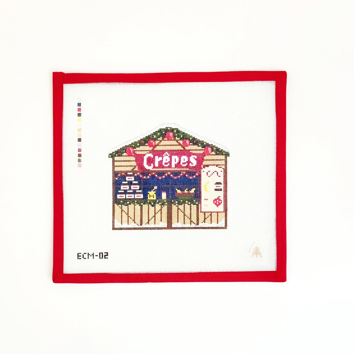 Crepes StallEvergreen NeedlepointCanvasThe Red Thread Atelier