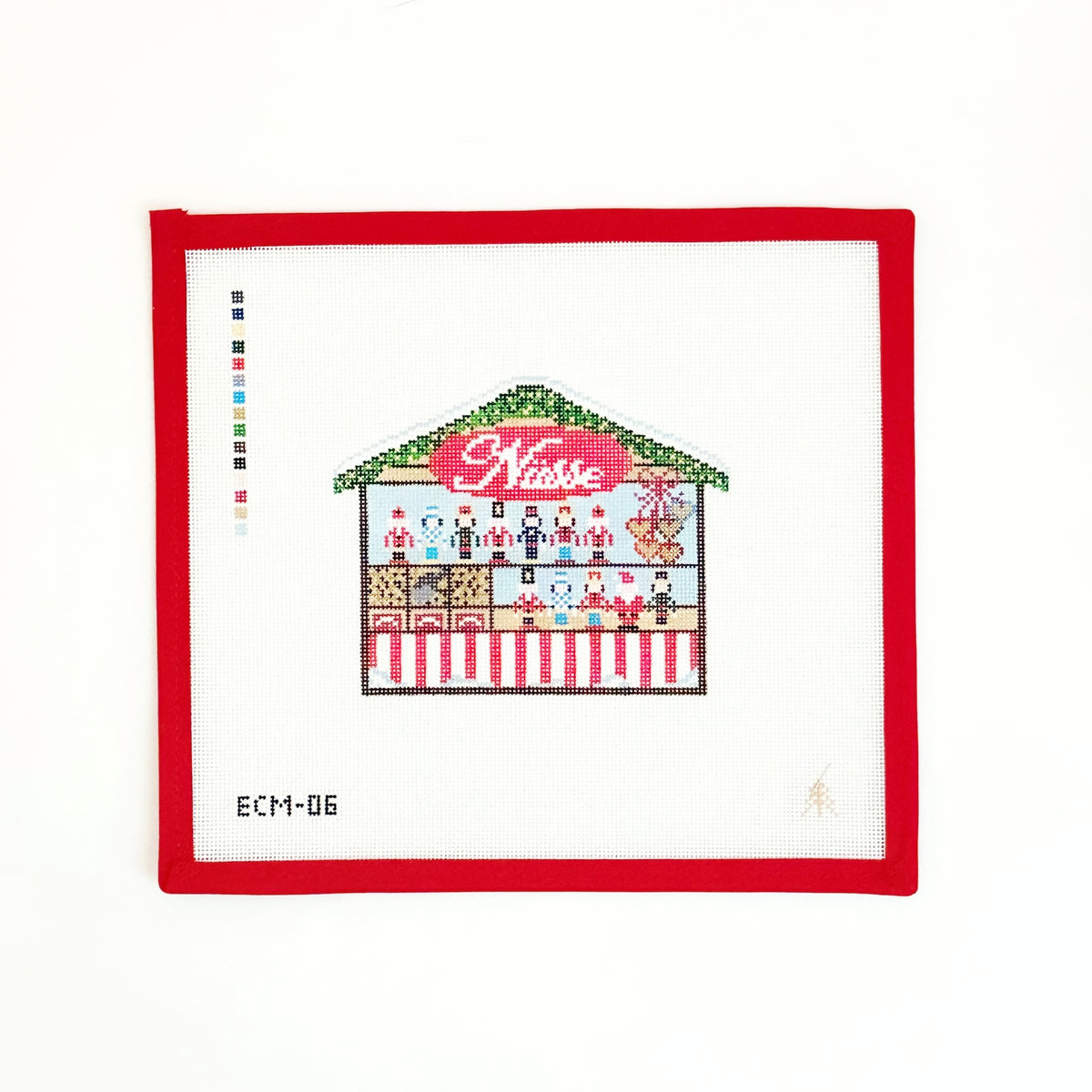 Nutcracker StallEvergreen NeedlepointCanvasThe Red Thread Atelier