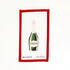 Party Champagne OrnamentInitial KCanvasThe Red Thread Atelier