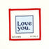 Love You - BlueInitial KCanvasThe Red Thread Atelier