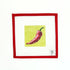 Chili Pepper SquareBeau Verre ArtCanvasThe Red Thread Atelier