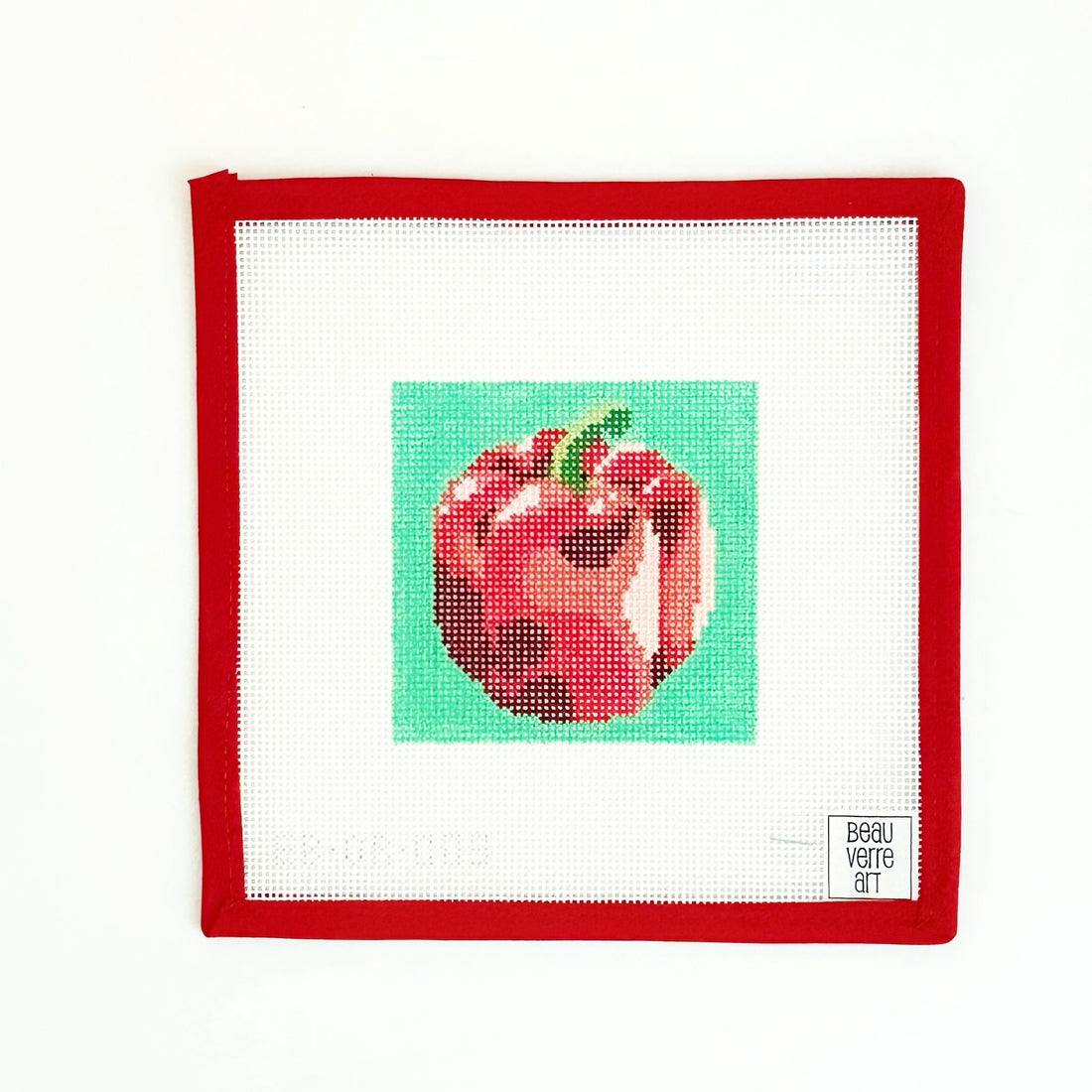 Red Bell Pepper SquareBeau Verre ArtCanvasThe Red Thread Atelier