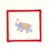 Jilly Walsh Mini Elephant - Periwinkle Stripes with Orange & PinkKate DickersonCanvasThe Red Thread Atelier