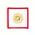 Mini Round - Snail on Pink Cabana StripesKate DickersonCanvasThe Red Thread Atelier