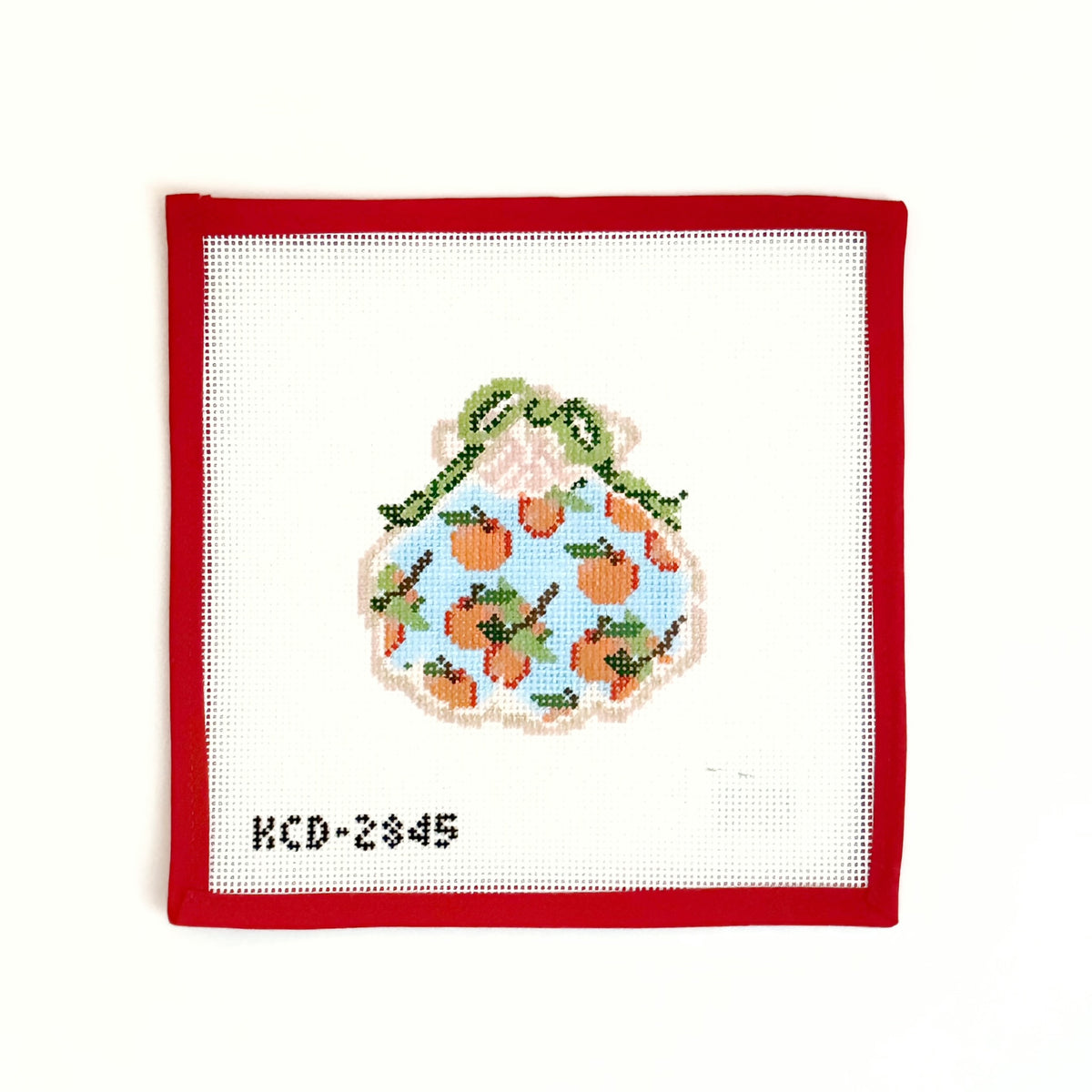 Holiday Oranges Gilded ScallopKCNCanvasThe Red Thread Atelier