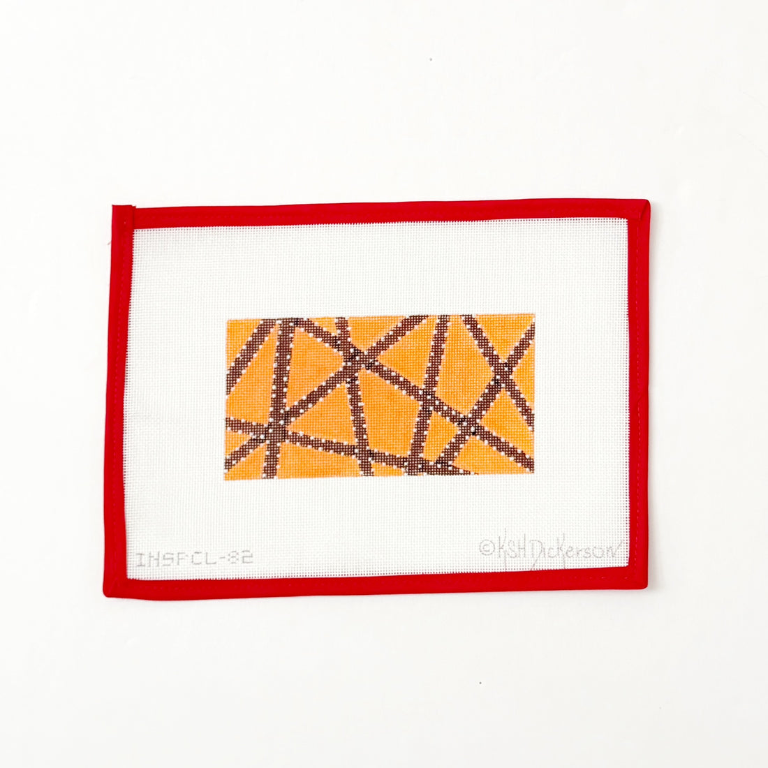 Orange W Brown Ribbon InsertKate DickersonCanvasThe Red Thread Atelier