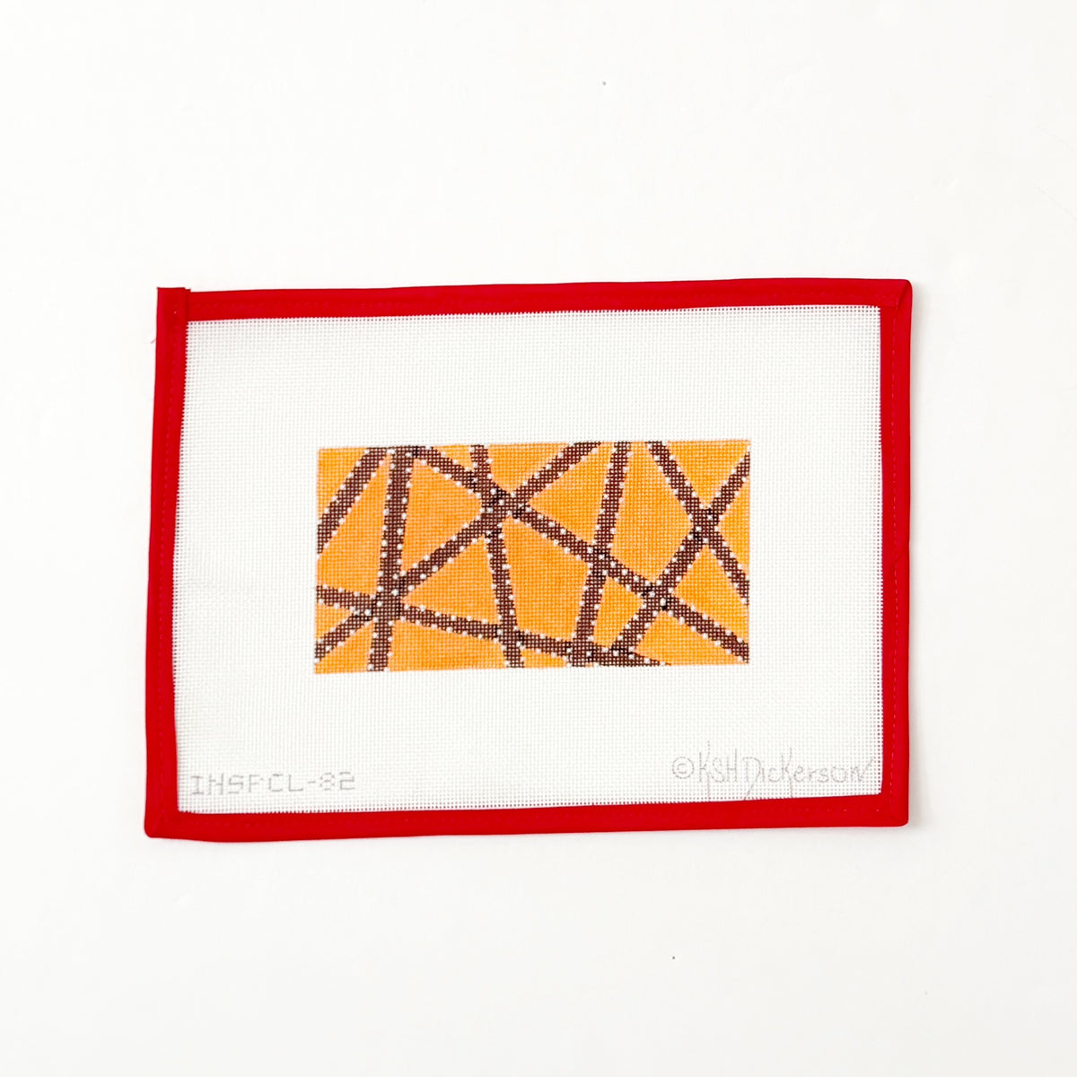 Orange W Brown Ribbon InsertKate DickersonCanvasThe Red Thread Atelier