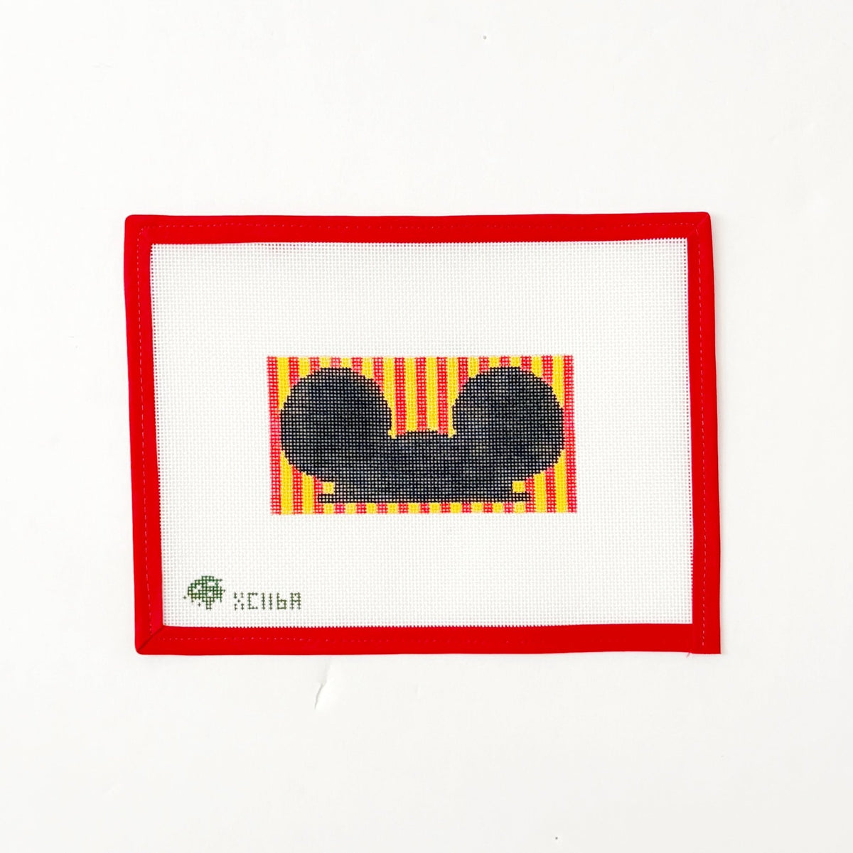 Mickey Ears - StripesElm Tree NeedlepointCanvasThe Red Thread Atelier