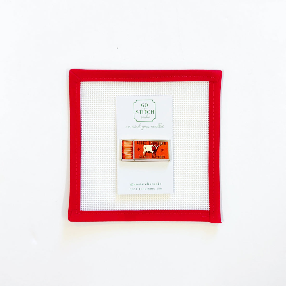 Longhorn Matchbox Needleminder