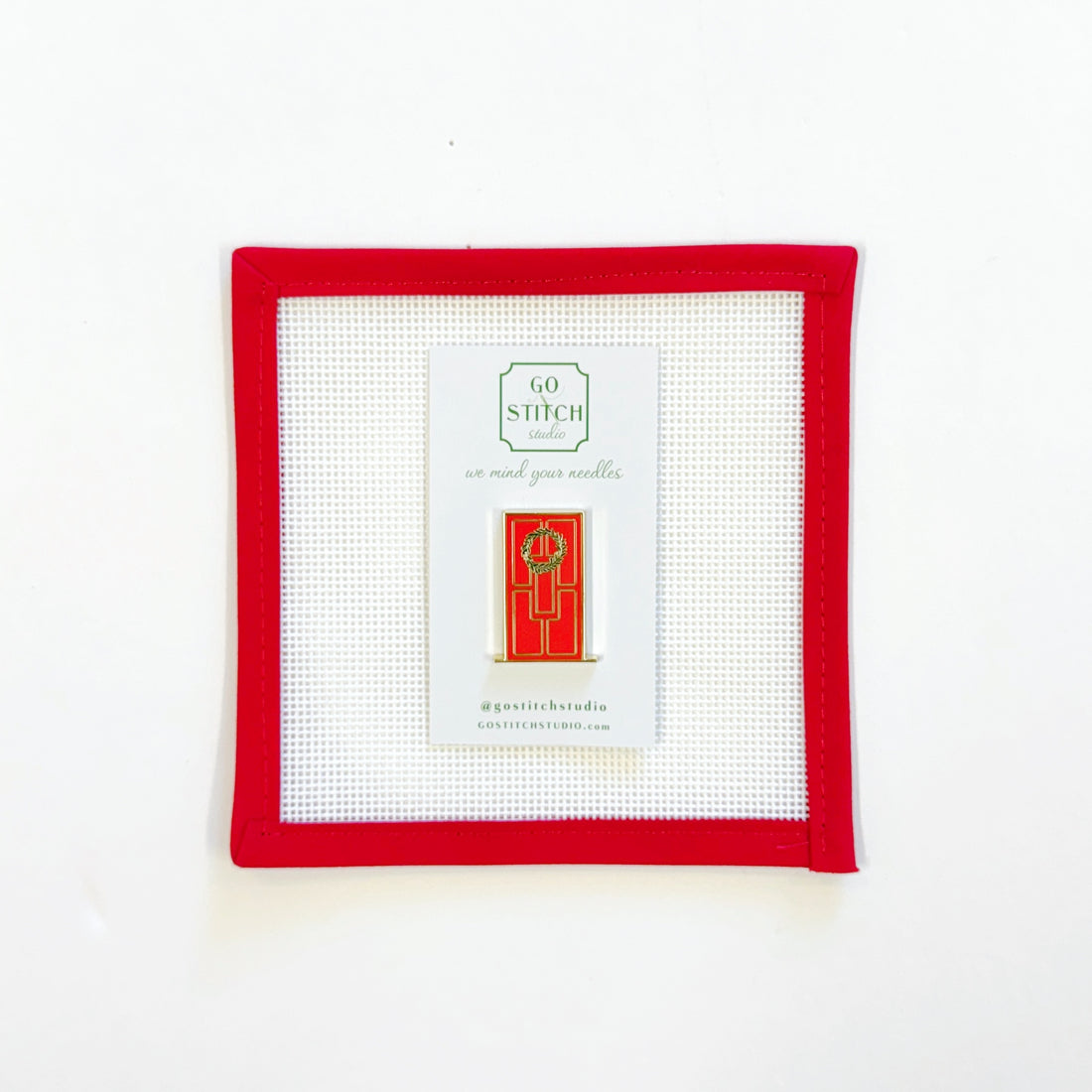 Red Door Wreath Needleminder