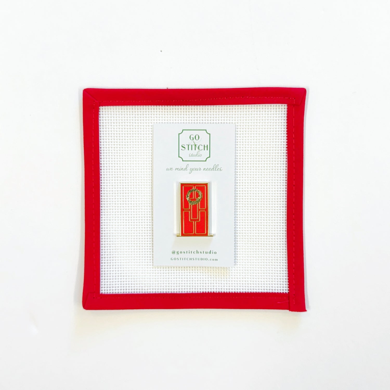 Red Door Wreath Needleminder