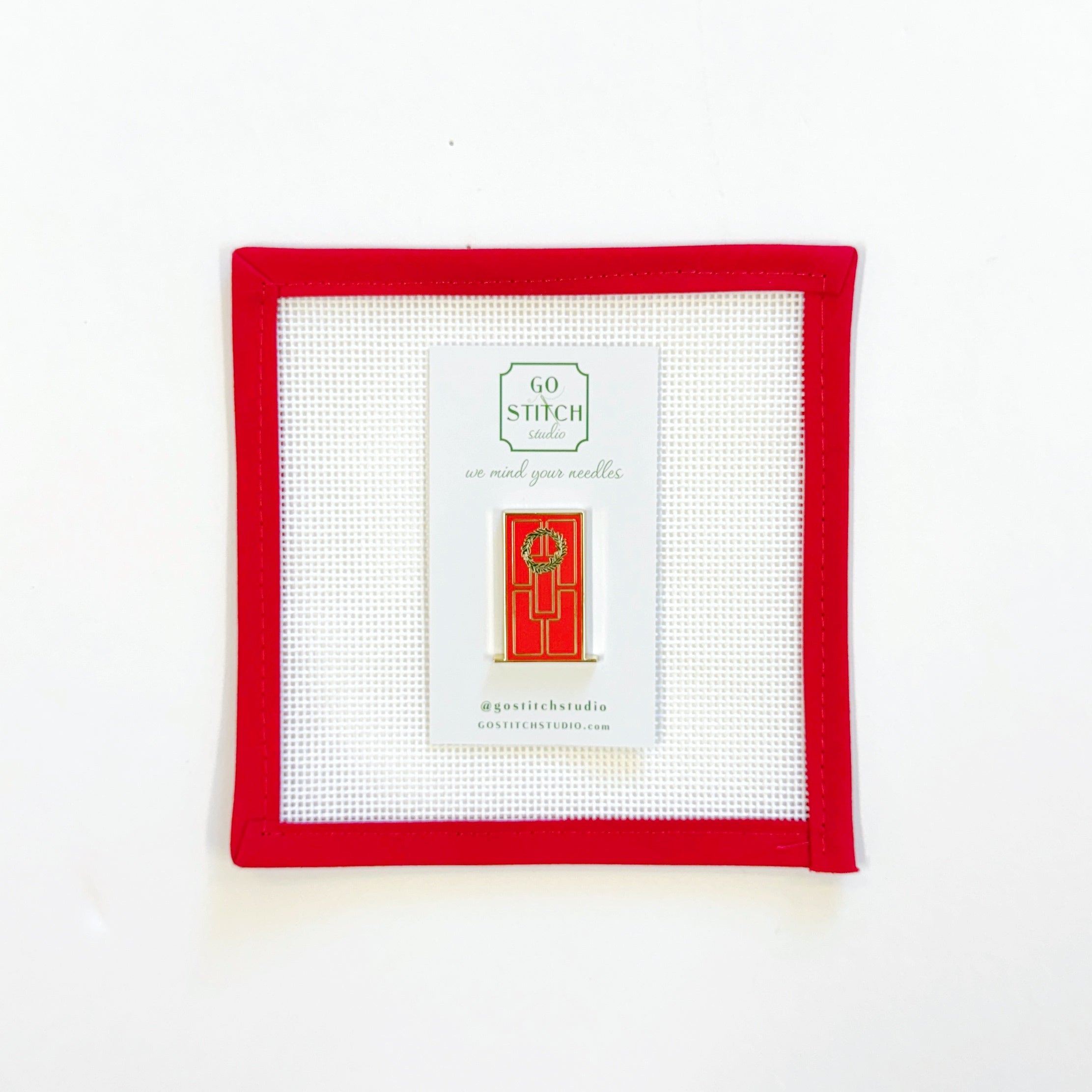 Red Door Wreath Needleminder