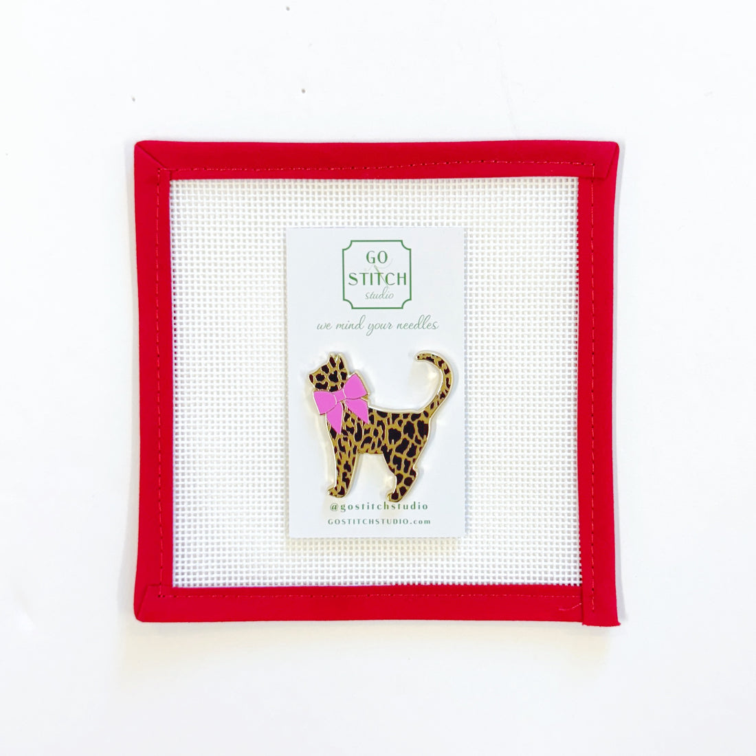 Leopard Kitty Needleminder