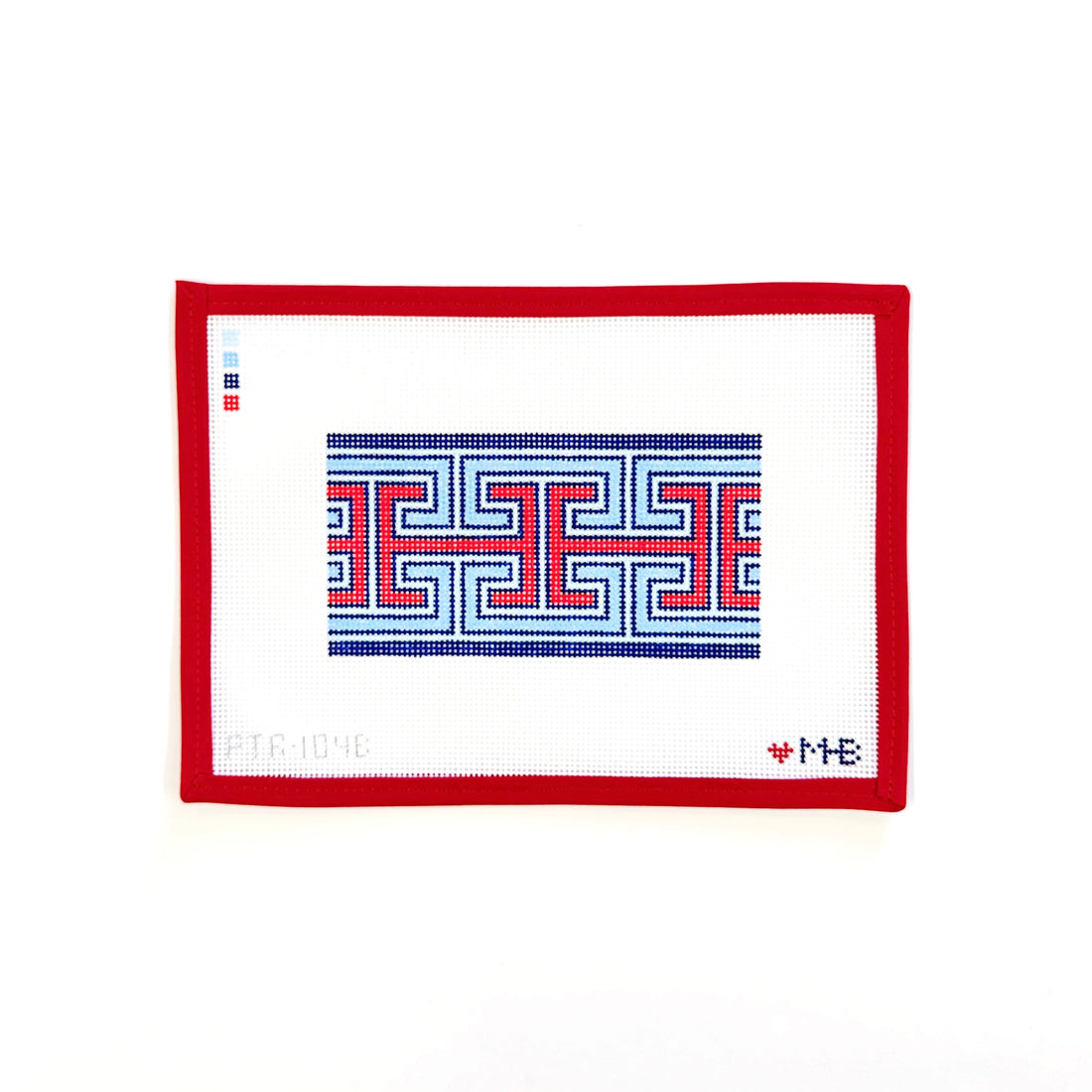 Greek Key Insert - Blue/Red