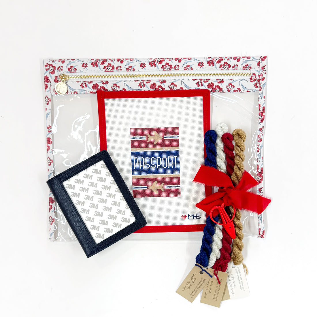 Ultimate Needlepoint Travel Kit - Maroon Passport