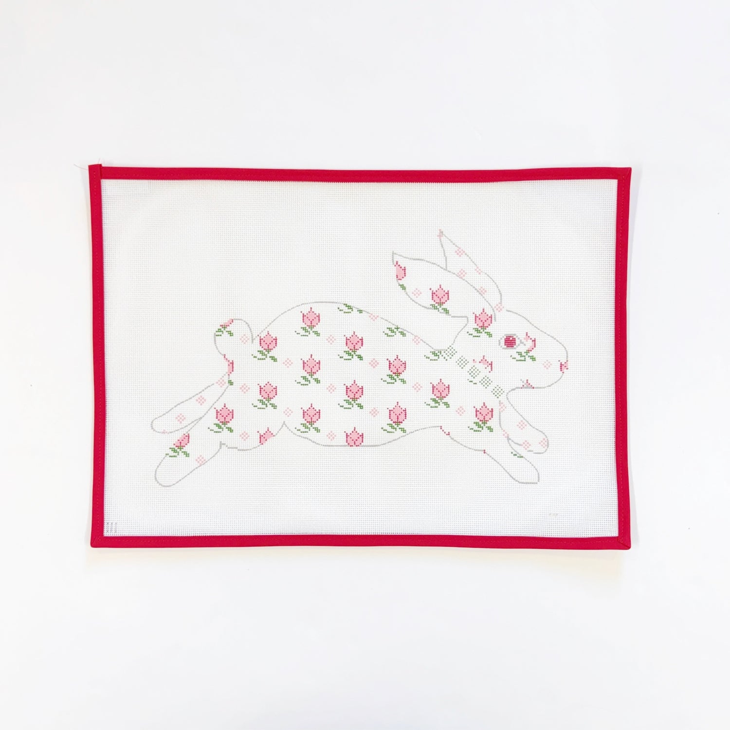 Block Print Bunny - Pink