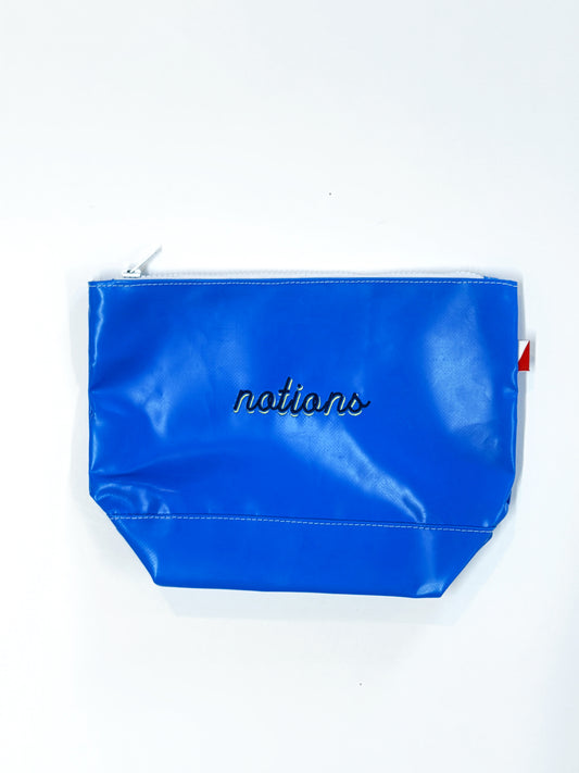 Big Sur Notions Zippered Pouch: Blue