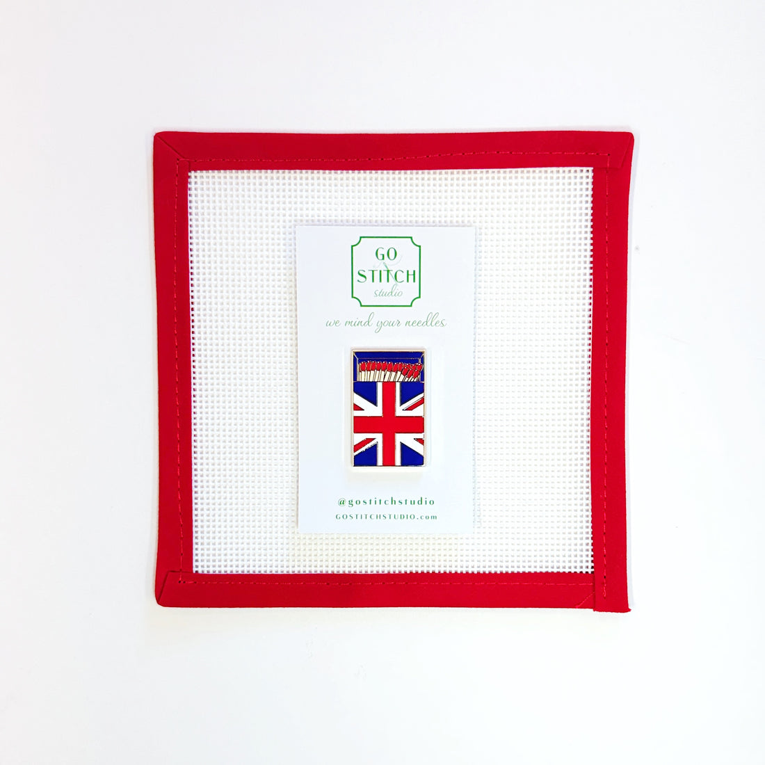 British Flag Matchbox Needle Minder