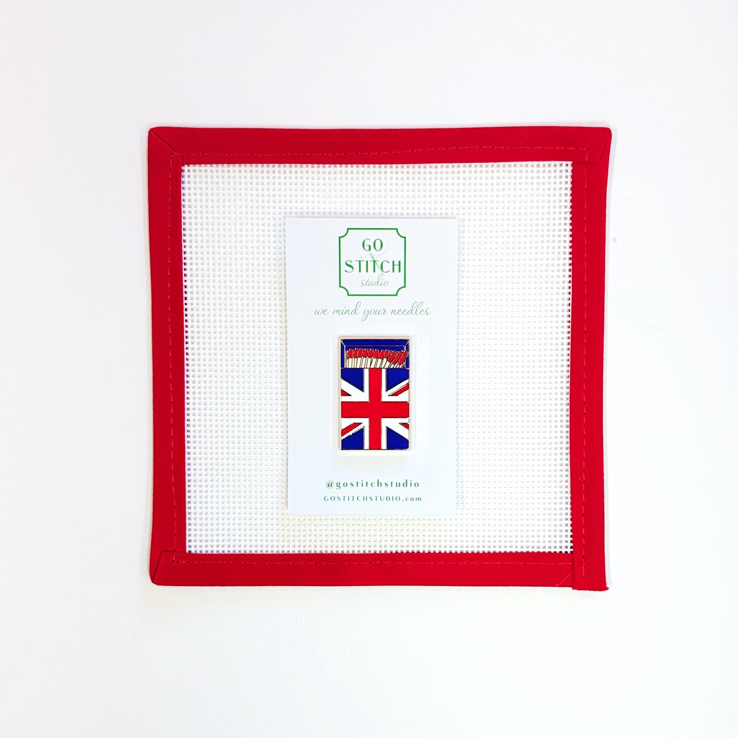 British Flag Matchbox Needle Minder