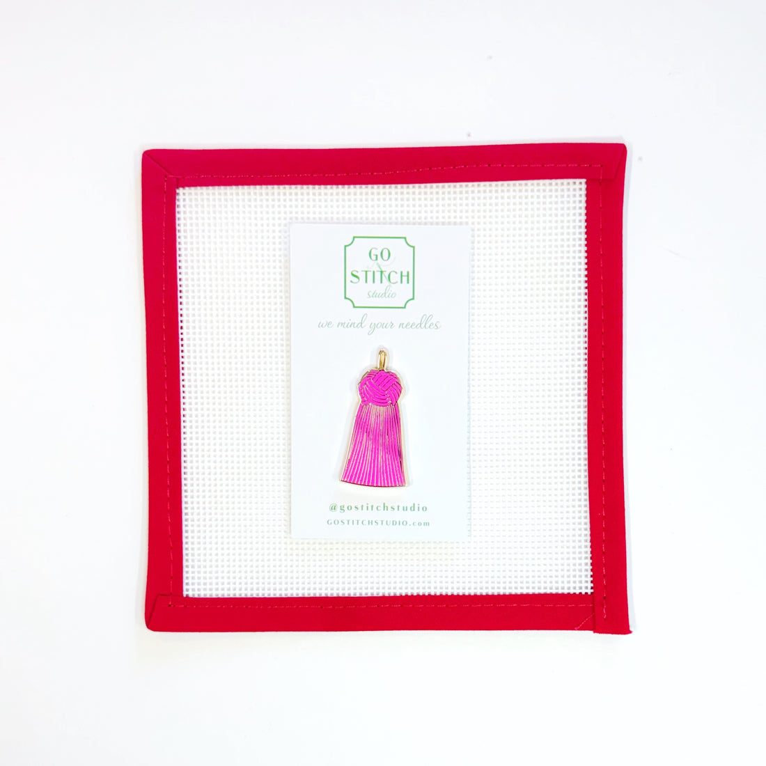 Pink Tassel Needle Minder