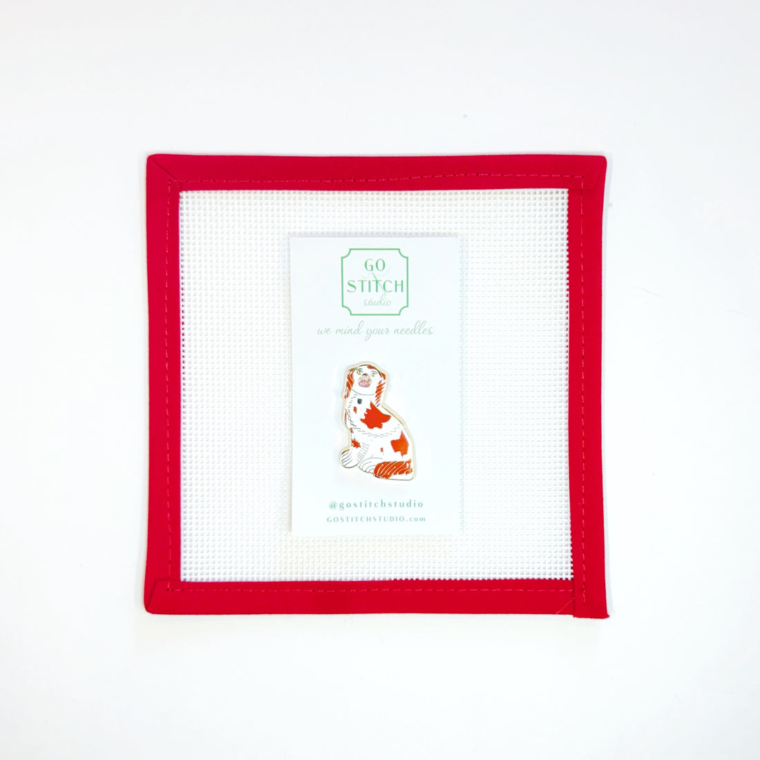 Rust Staffy Dog Needleminder