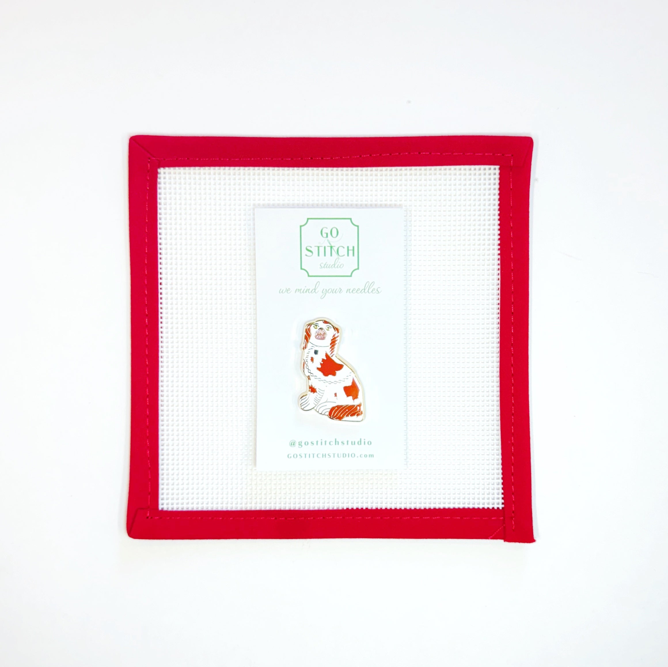 Rust Staffy Dog Needleminder