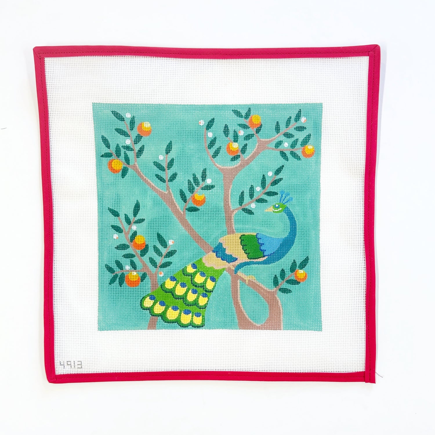 Peacock in Orange Tree