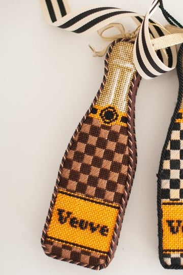 CLV004-LV Champagne Bottle - Louis Check