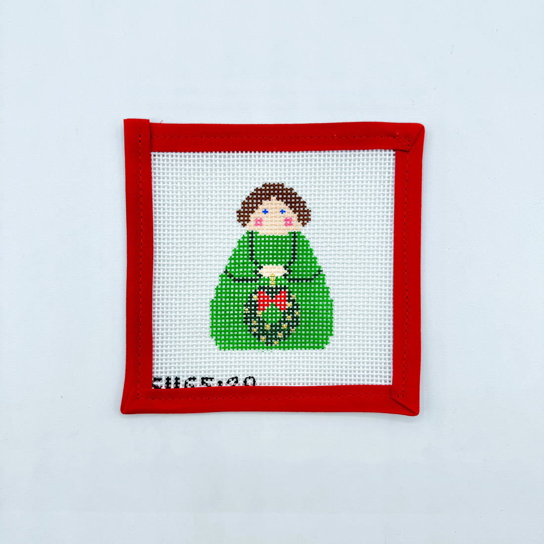 Stitch It’s -Green Angel w Wreath