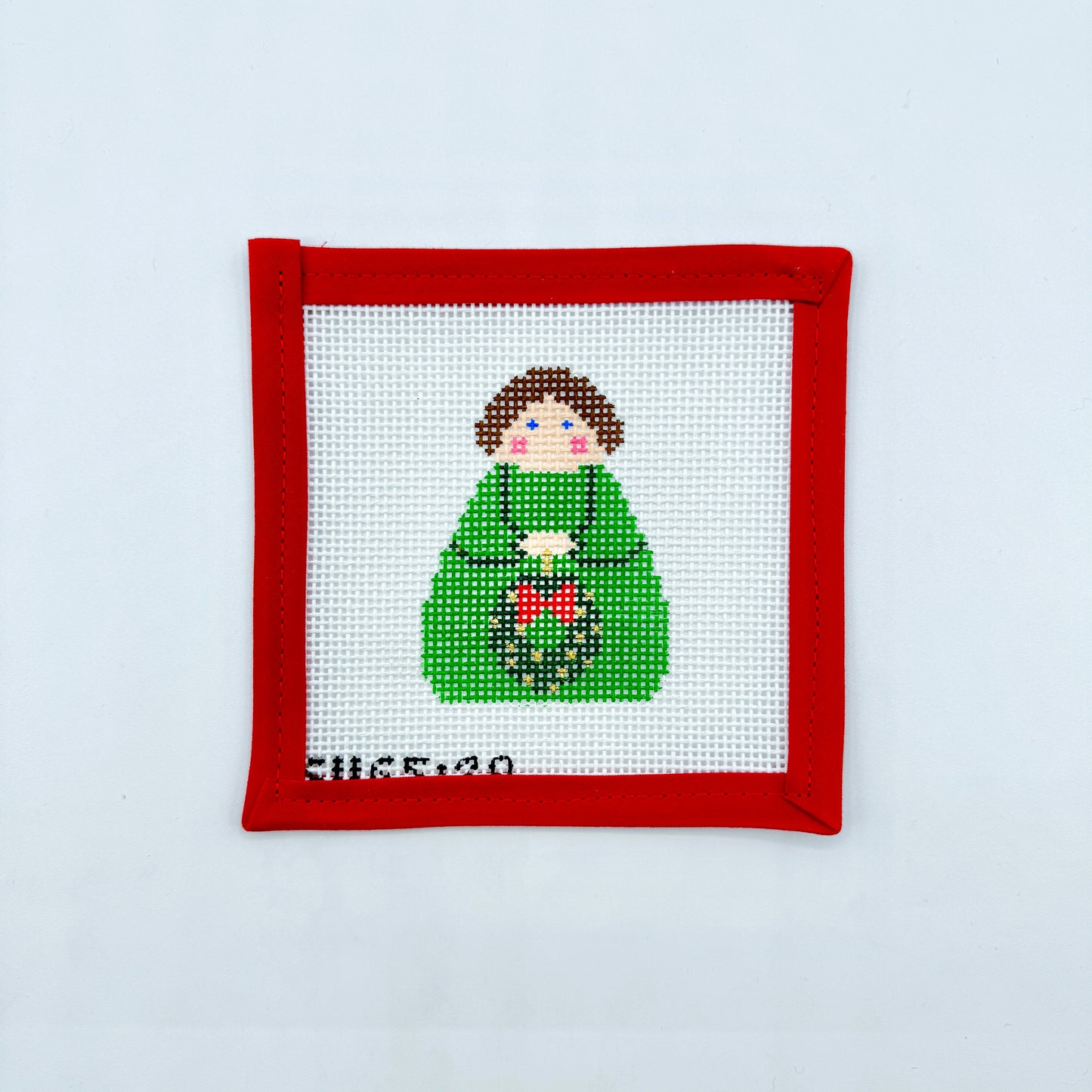 Stitch It’s -Green Angel w Wreath