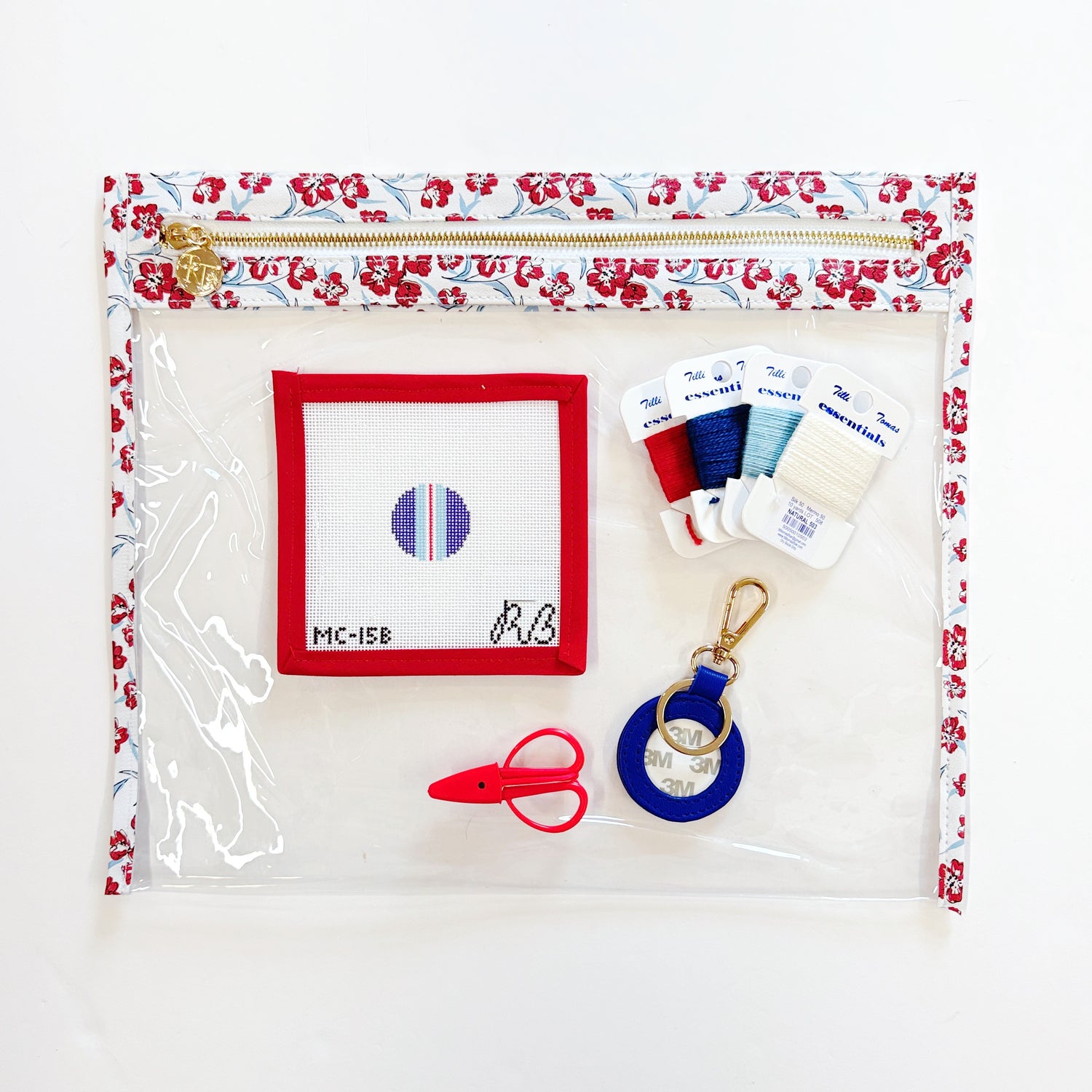 Ultimate Needlepoint Travel Kit - Navy Lines FOB