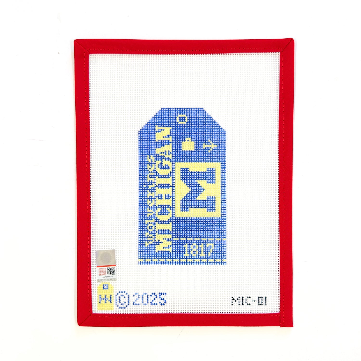 University of Michigan Retro Tag