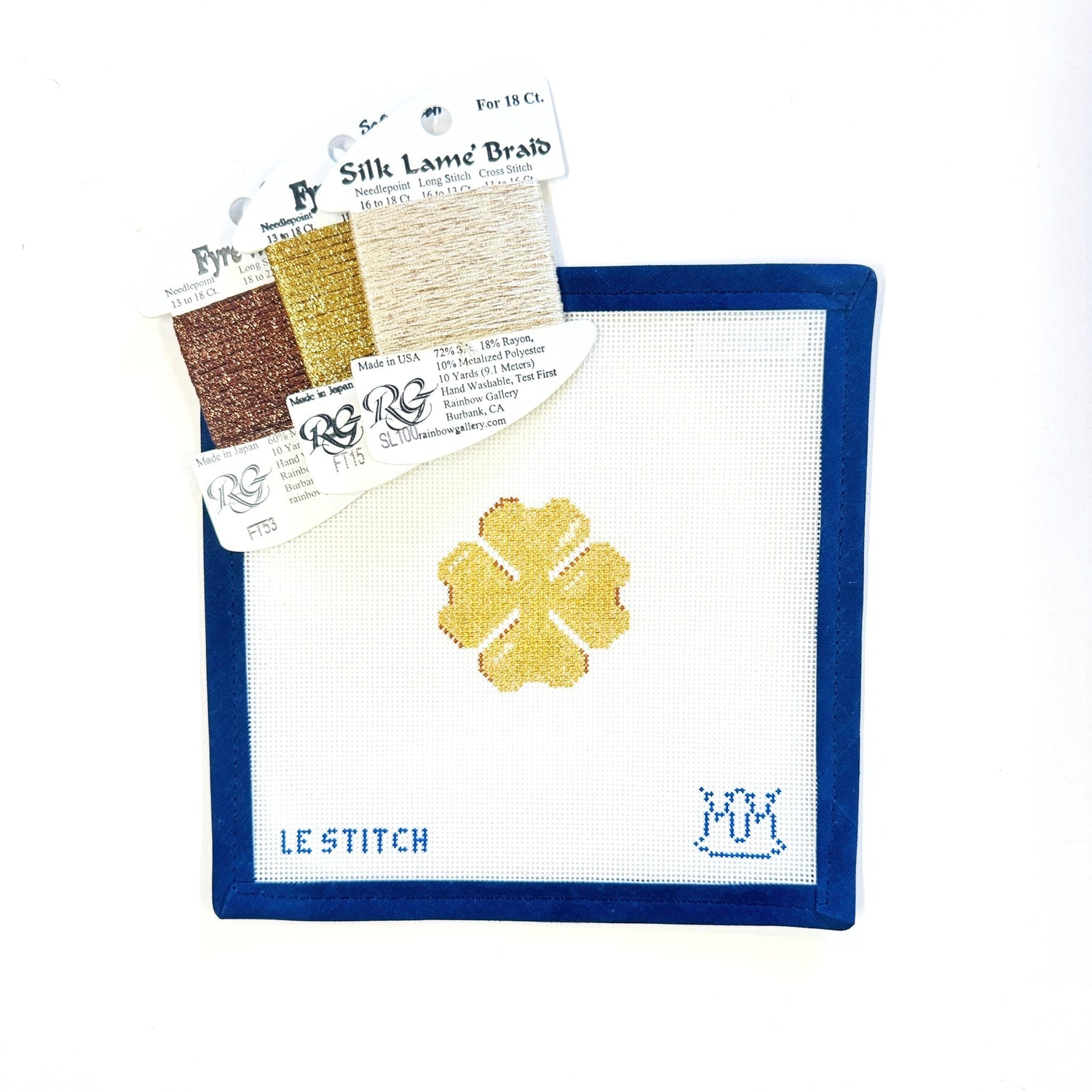 Monogram Mary x Le Stitch - Clover CharmLe StitchCanvasThe Red Thread Atelier