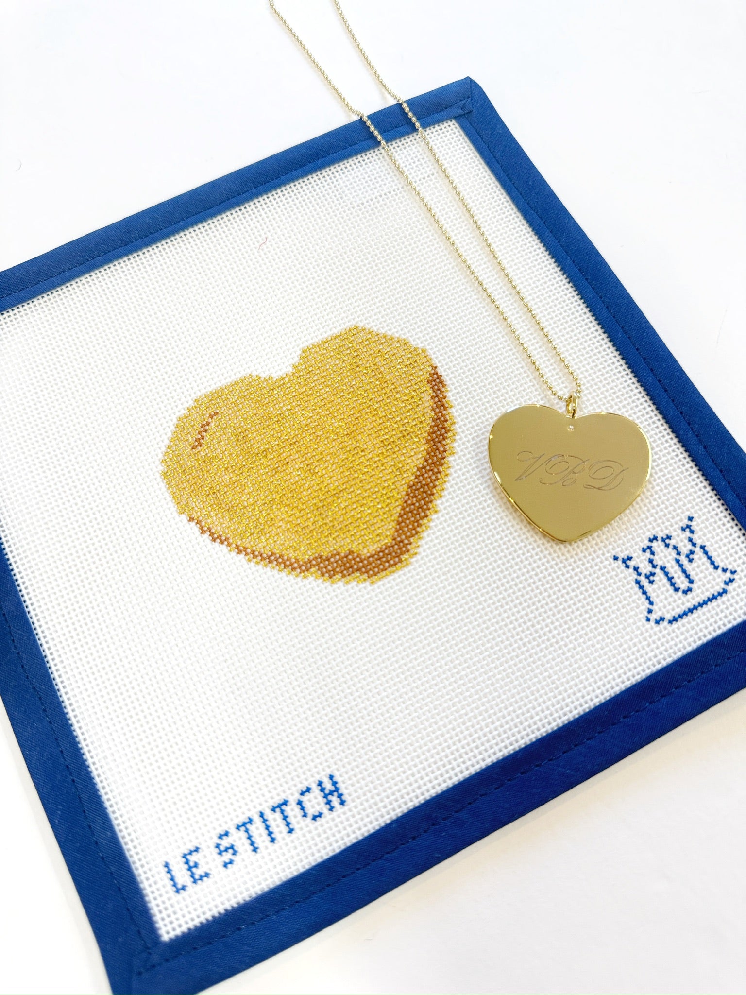 Monogram Mary x Le Stitch - Heart CharmLe StitchCanvasThe Red Thread Atelier
