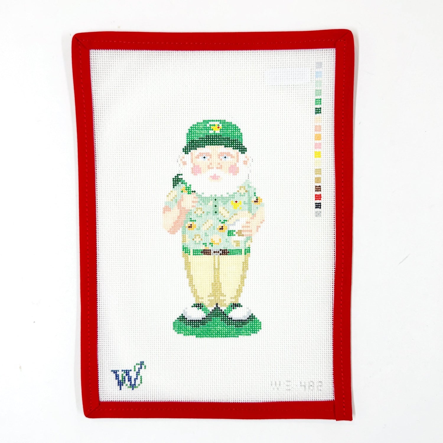 The Peach Patron - Masters GnomeWipstitchCanvasThe Red Thread Atelier