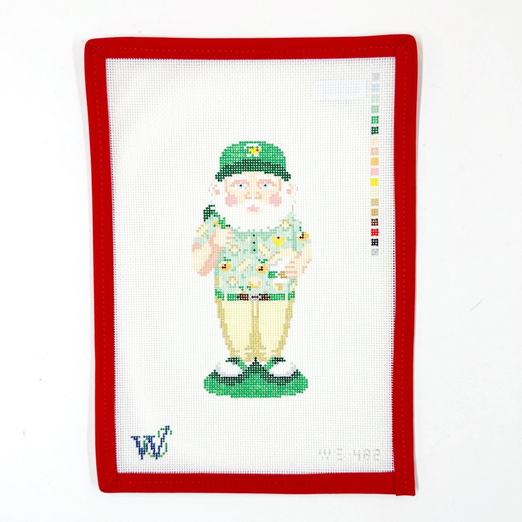 The Peach Patron - Masters GnomeWipstitchCanvasThe Red Thread Atelier