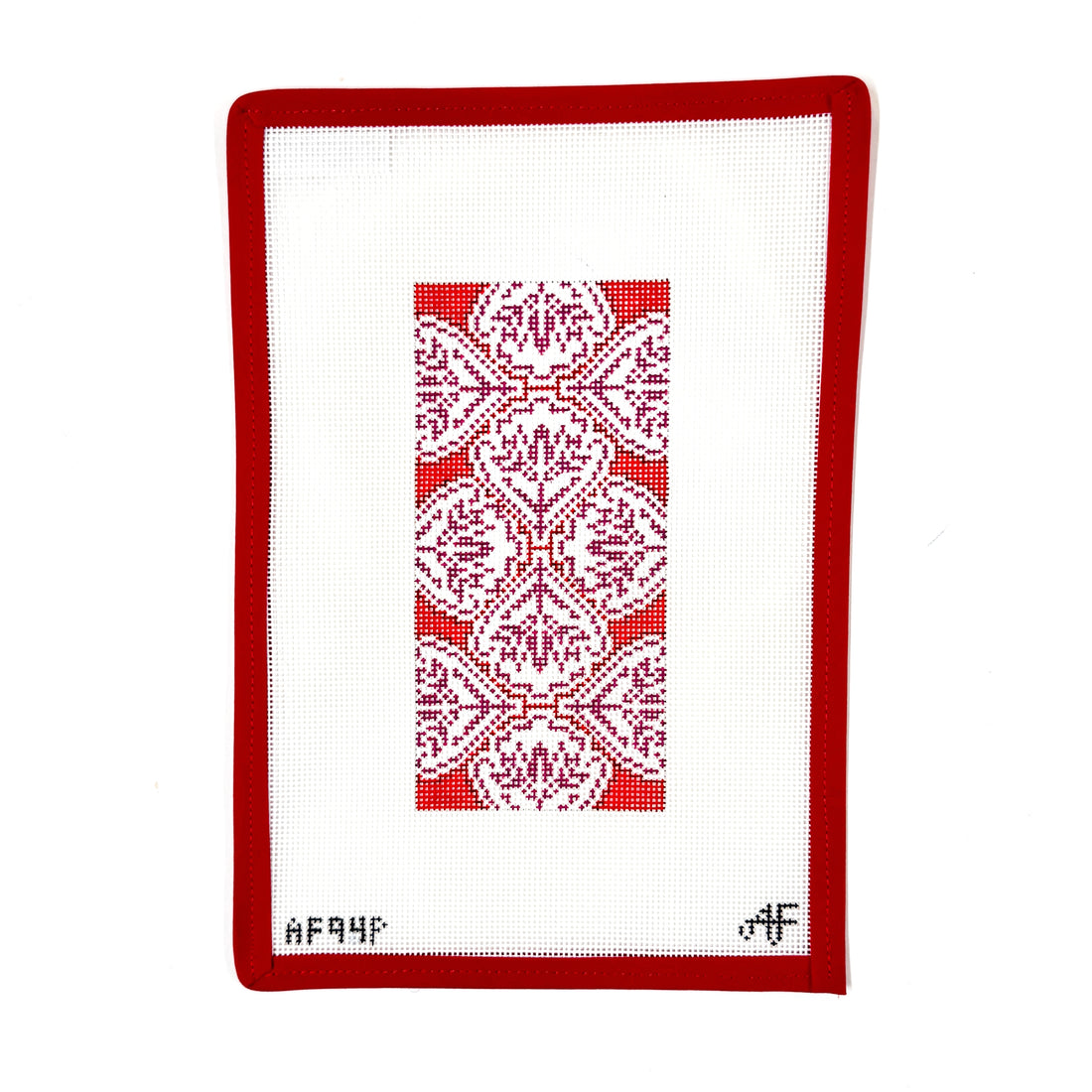 Burgundy &amp; Red Medallion Eye Glass Case