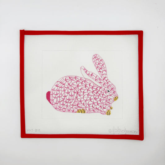 Herend inspired bunny, pink