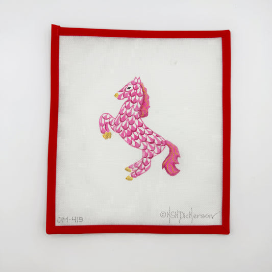 Herend Inspired Horse, pink (small)