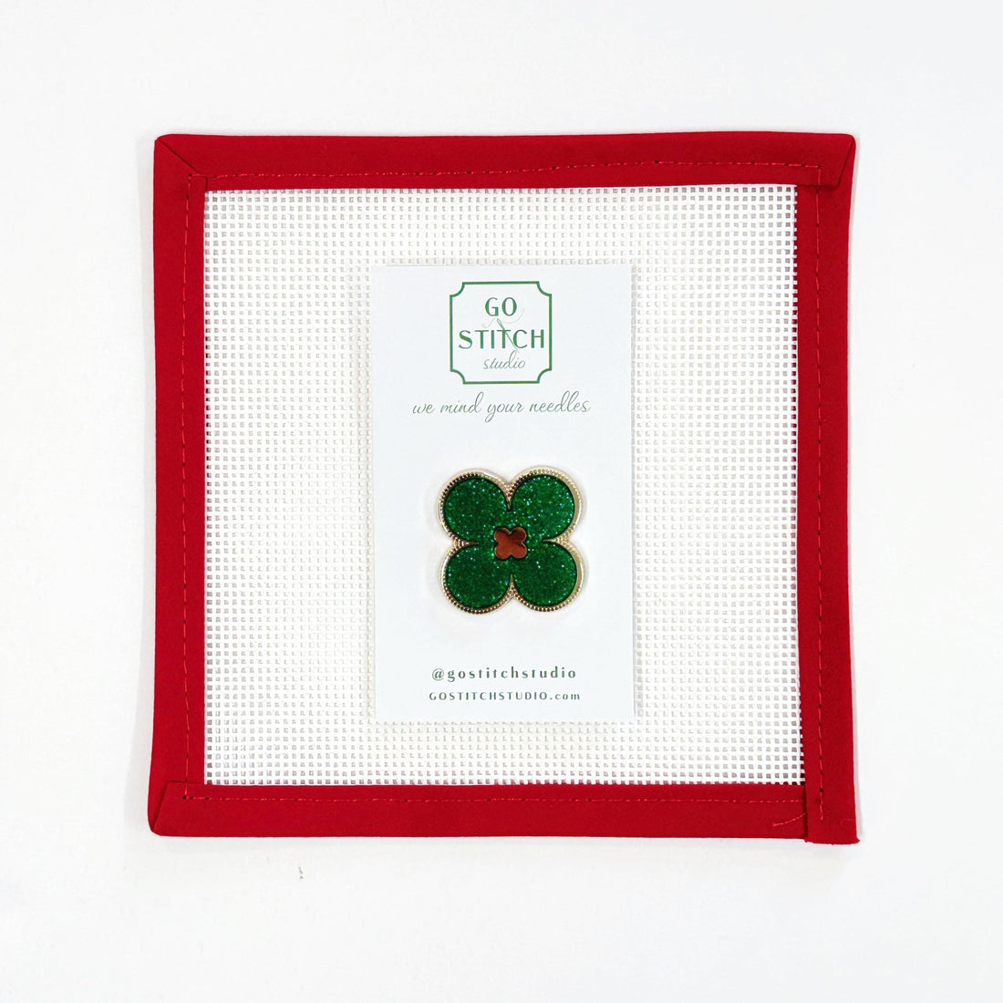 Green Clover NeedleminderGo Stitch StudioNeedleminderThe Red Thread Atelier