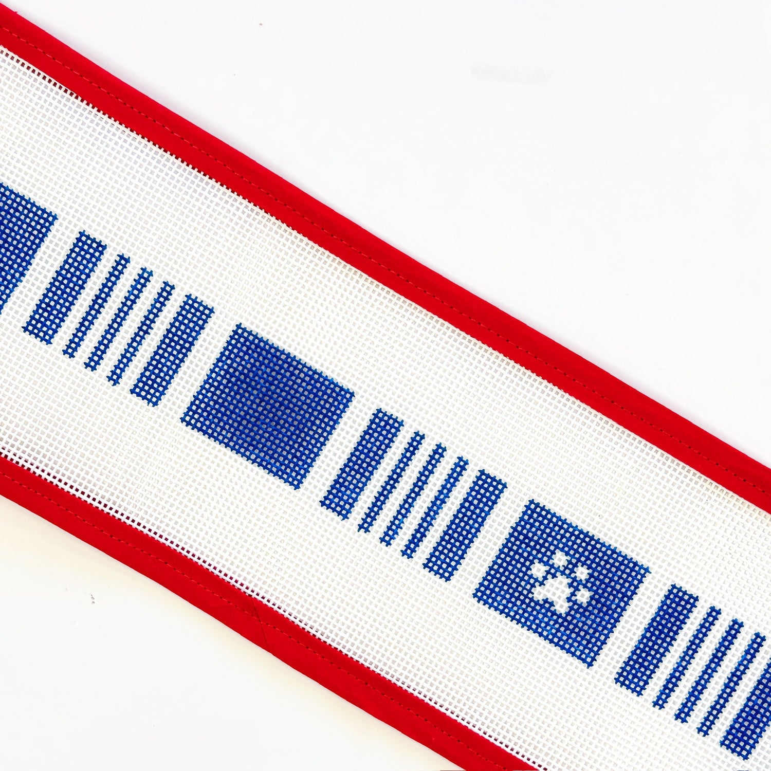 Ticking - Large Dog CollarLittle stitches needleworksCanvasThe Red Thread Atelier