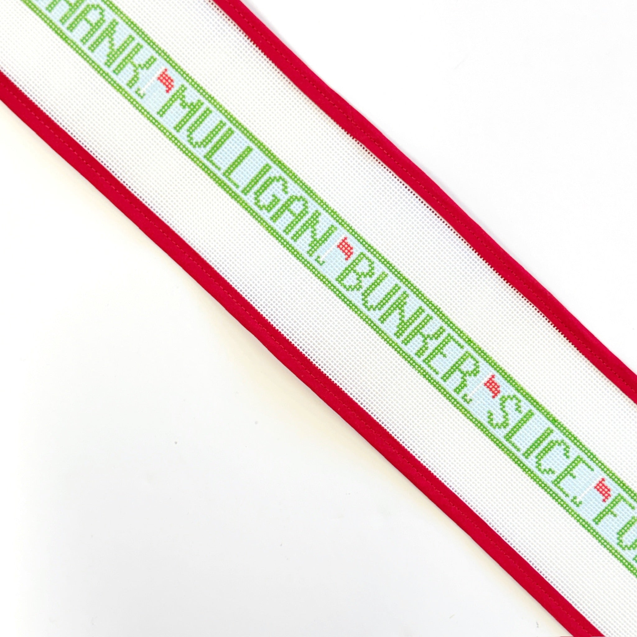 Golf Terms Belt - The OptimistLittle stitches needleworksCanvasThe Red Thread Atelier