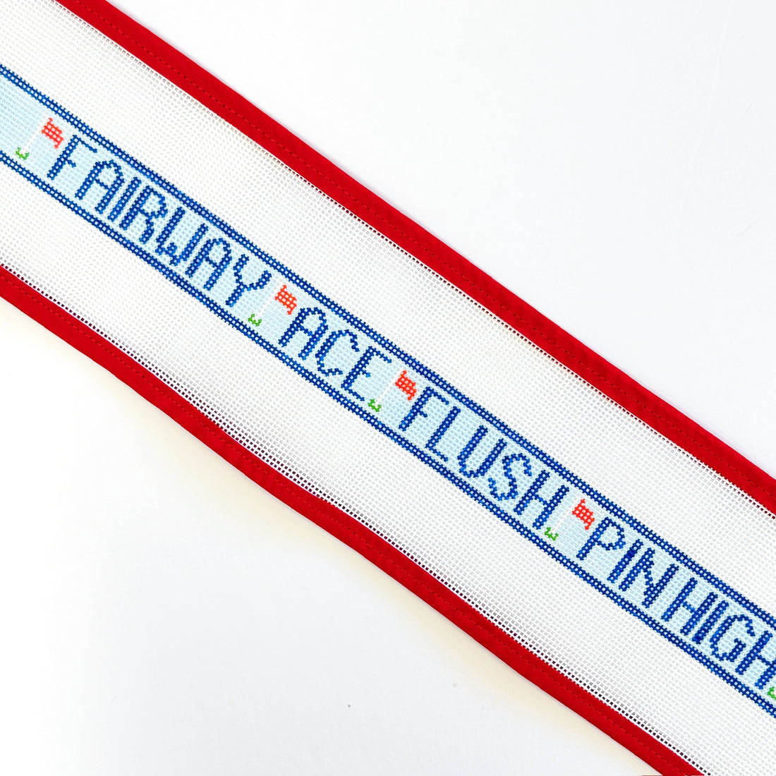 Golf Terms Belt - The RealistLittle stitches needleworksCanvasThe Red Thread Atelier