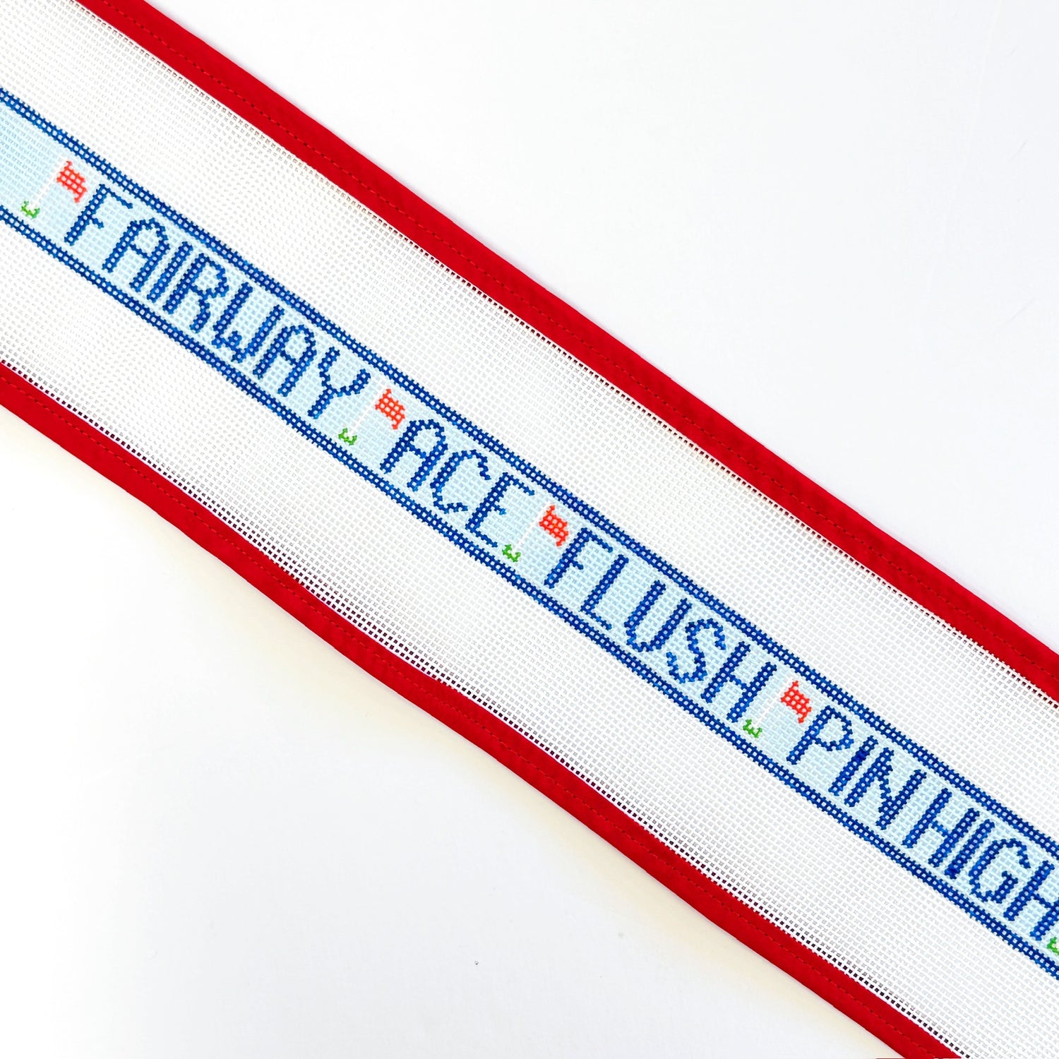 Golf Terms Belt - The RealistLittle stitches needleworksCanvasThe Red Thread Atelier