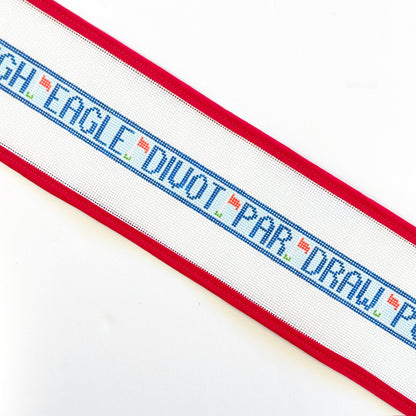 Golf Terms Belt - The RealistLittle stitches needleworksCanvasThe Red Thread Atelier