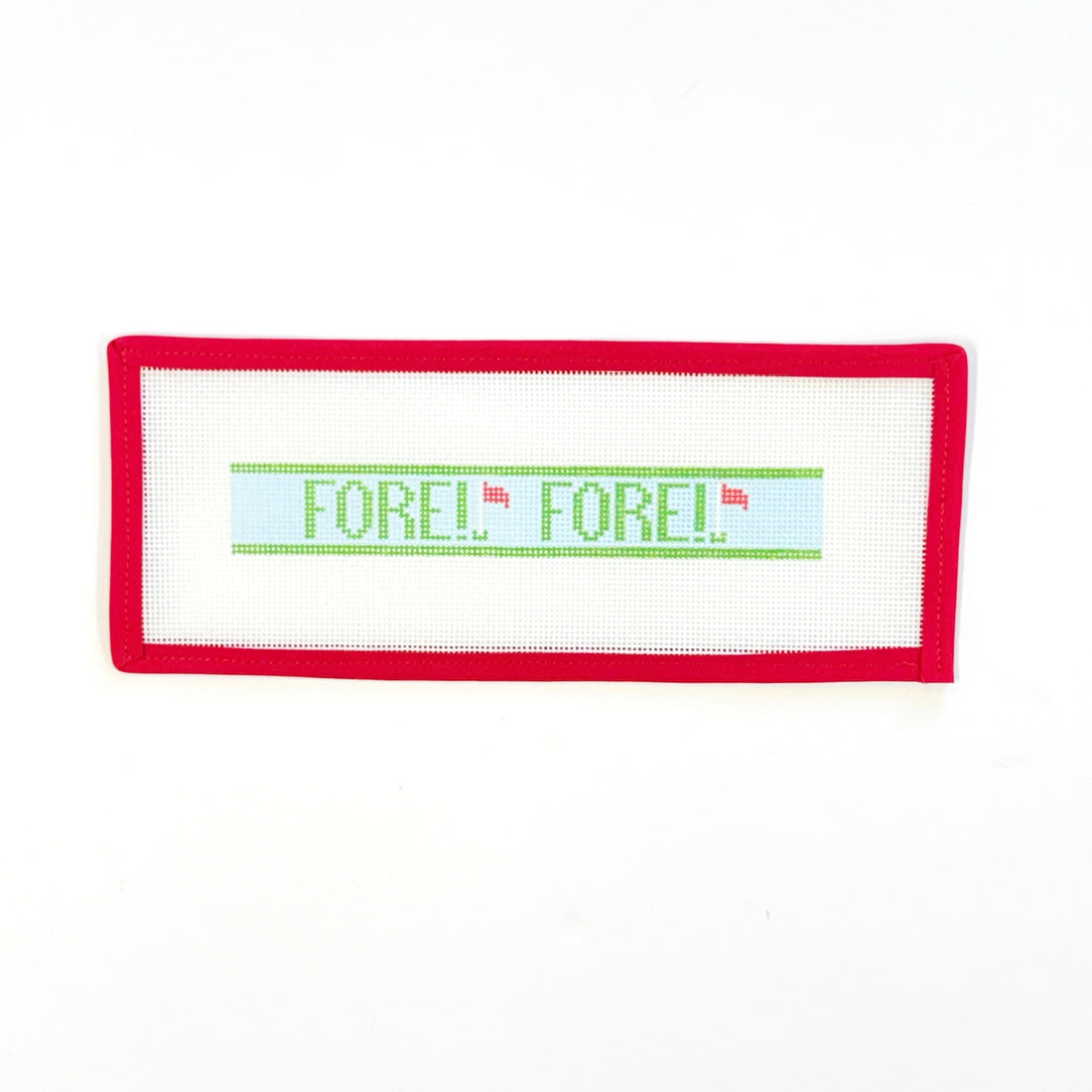 FORE! Key FobLittle stitches needleworksCanvasThe Red Thread Atelier