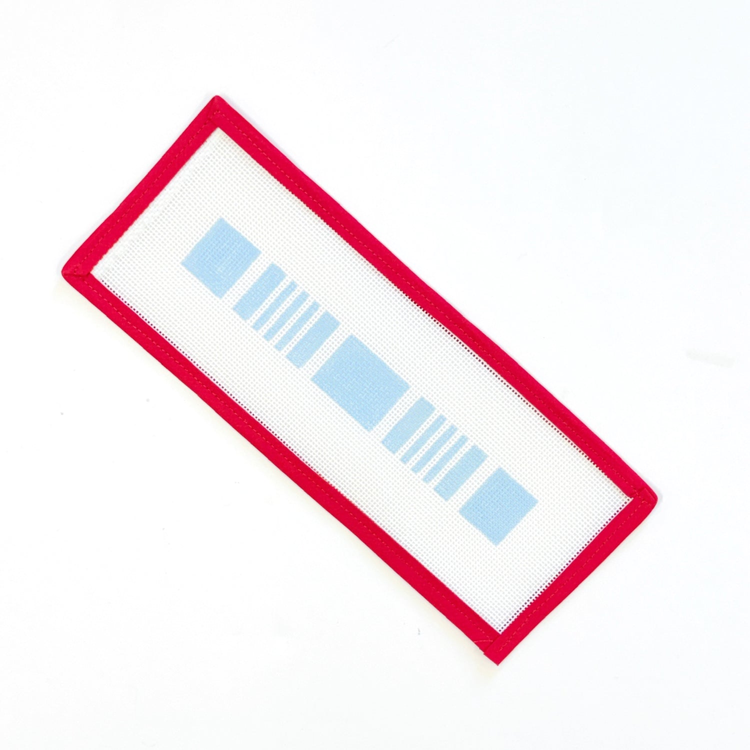 Ticking Stripe Key FobLittle stitches needleworksCanvasThe Red Thread Atelier